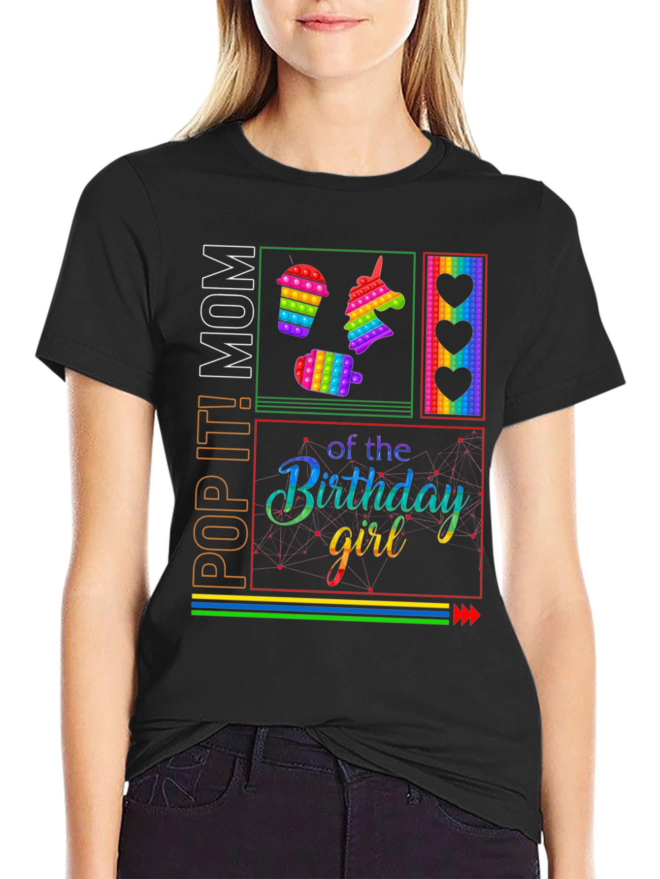 Pop It! Mom Birthday Girl T-Shirt