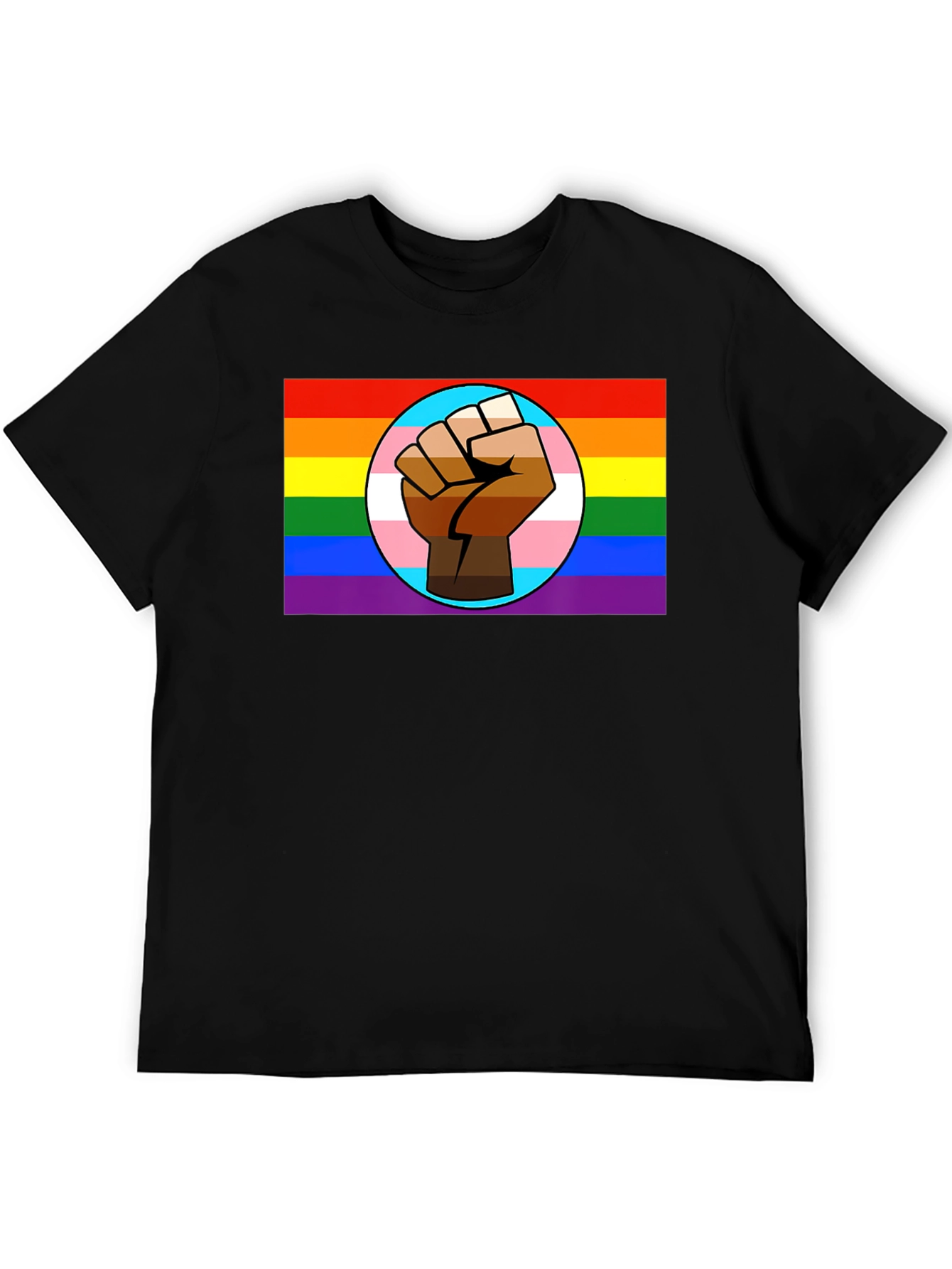 Pride Fist Graphic T-Shirt - Black