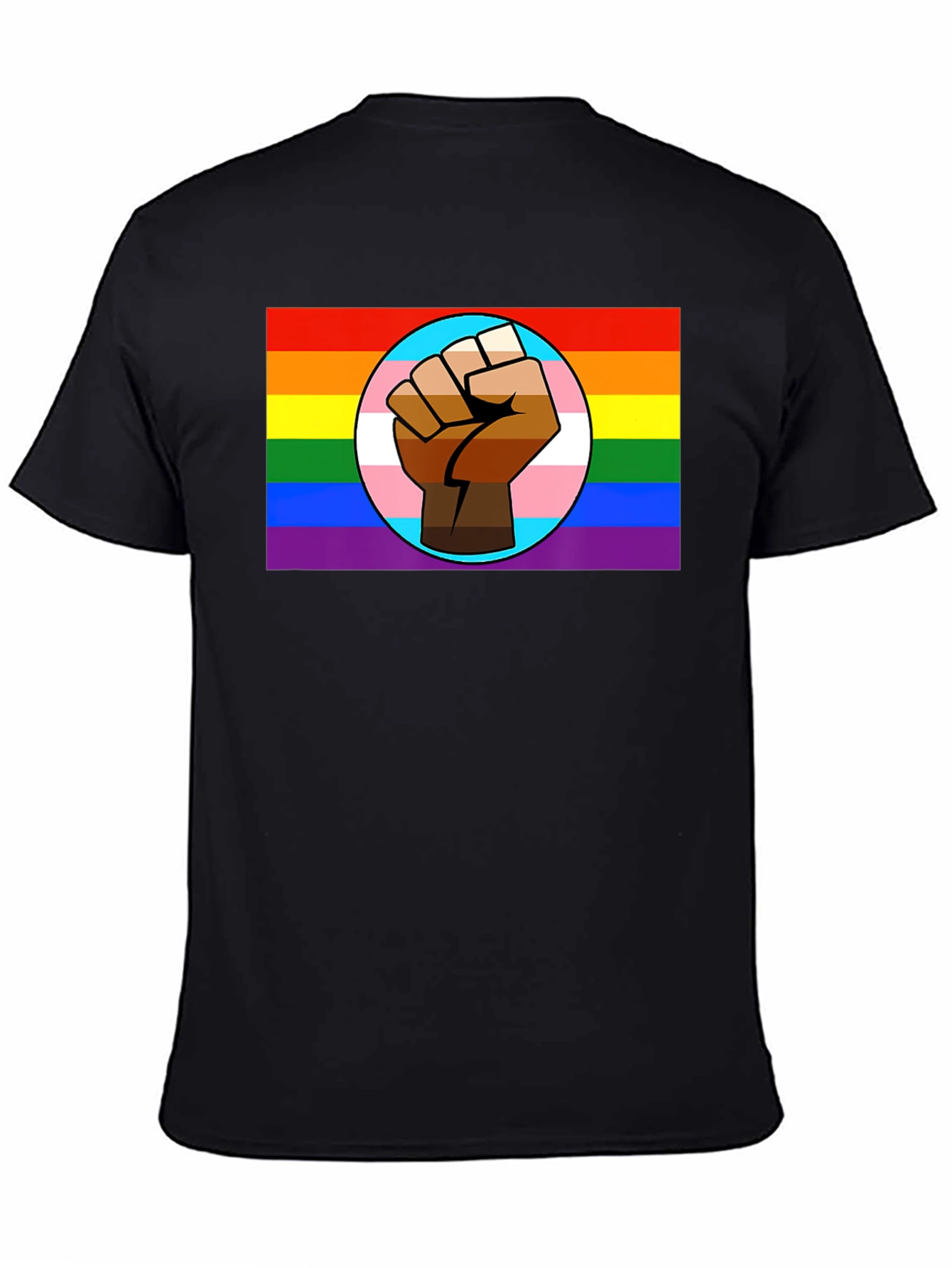 Pride Fist Graphic T-Shirt - Black