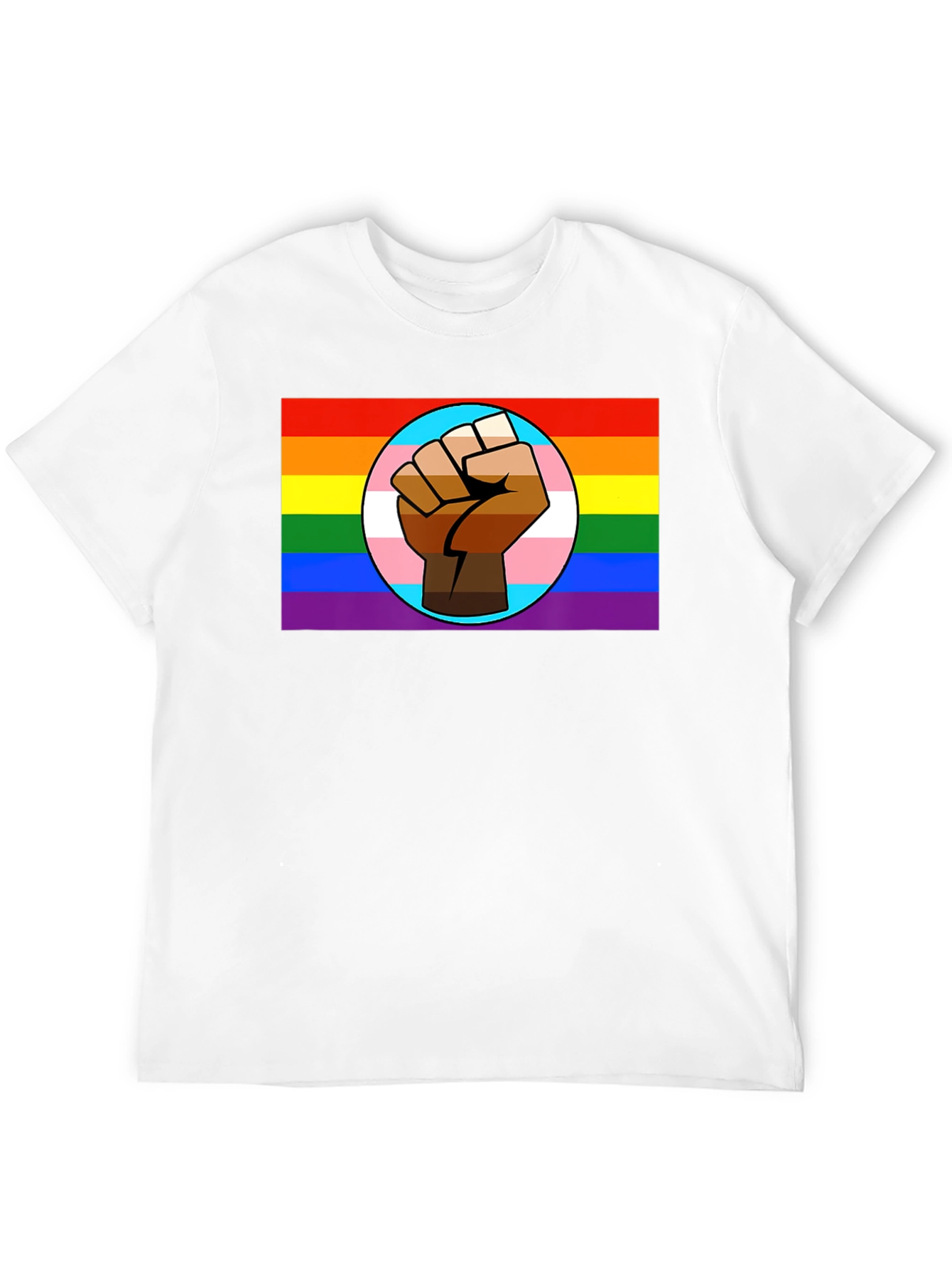 Pride Fist Graphic T-Shirt - Black