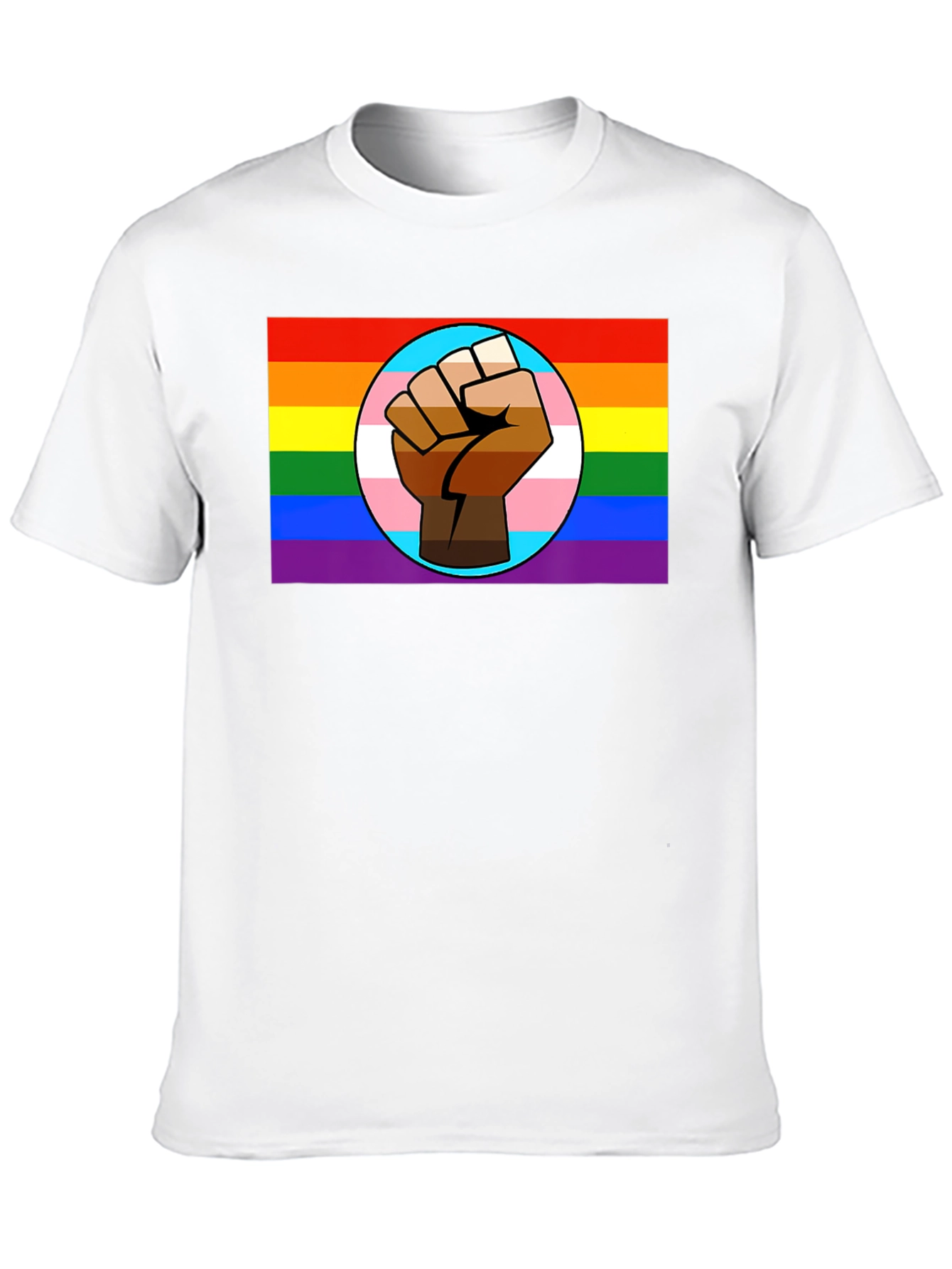 Pride Fist Graphic T-Shirt - Black