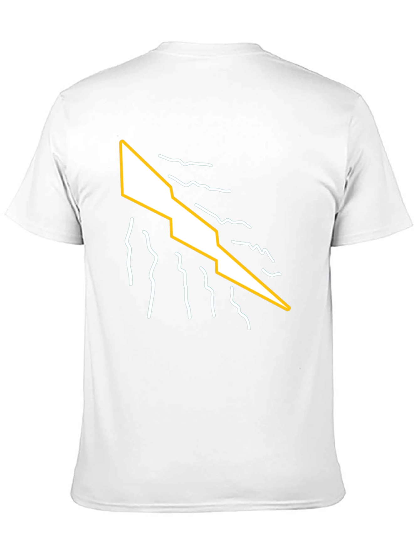 Abstract Lightning Bolt Graphic Tee - Modern Style