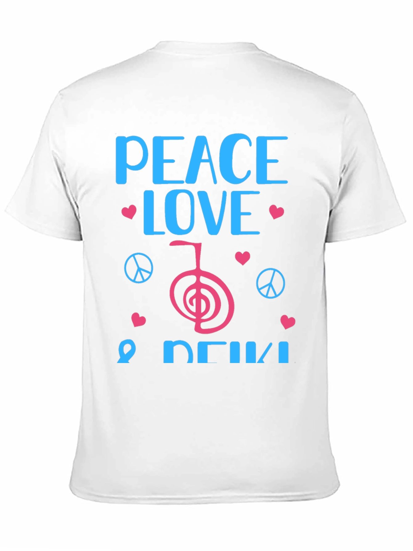 Peace Love Reiki Black Graphic Tee