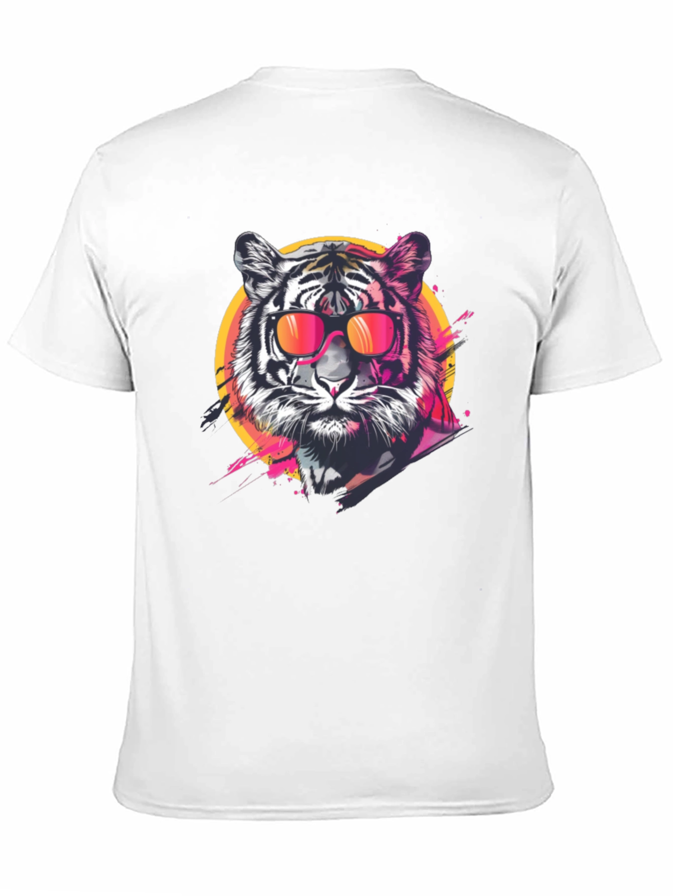 Cool Tiger Graphic Tee - Black Casual T-Shirt