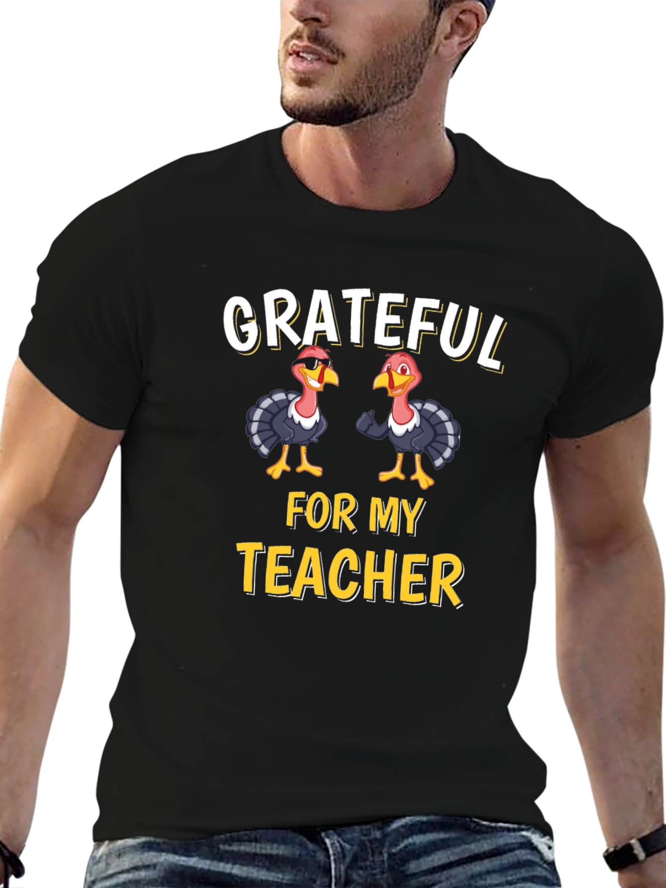 Grateful for My Teacher Thanksgiving T-Shirt