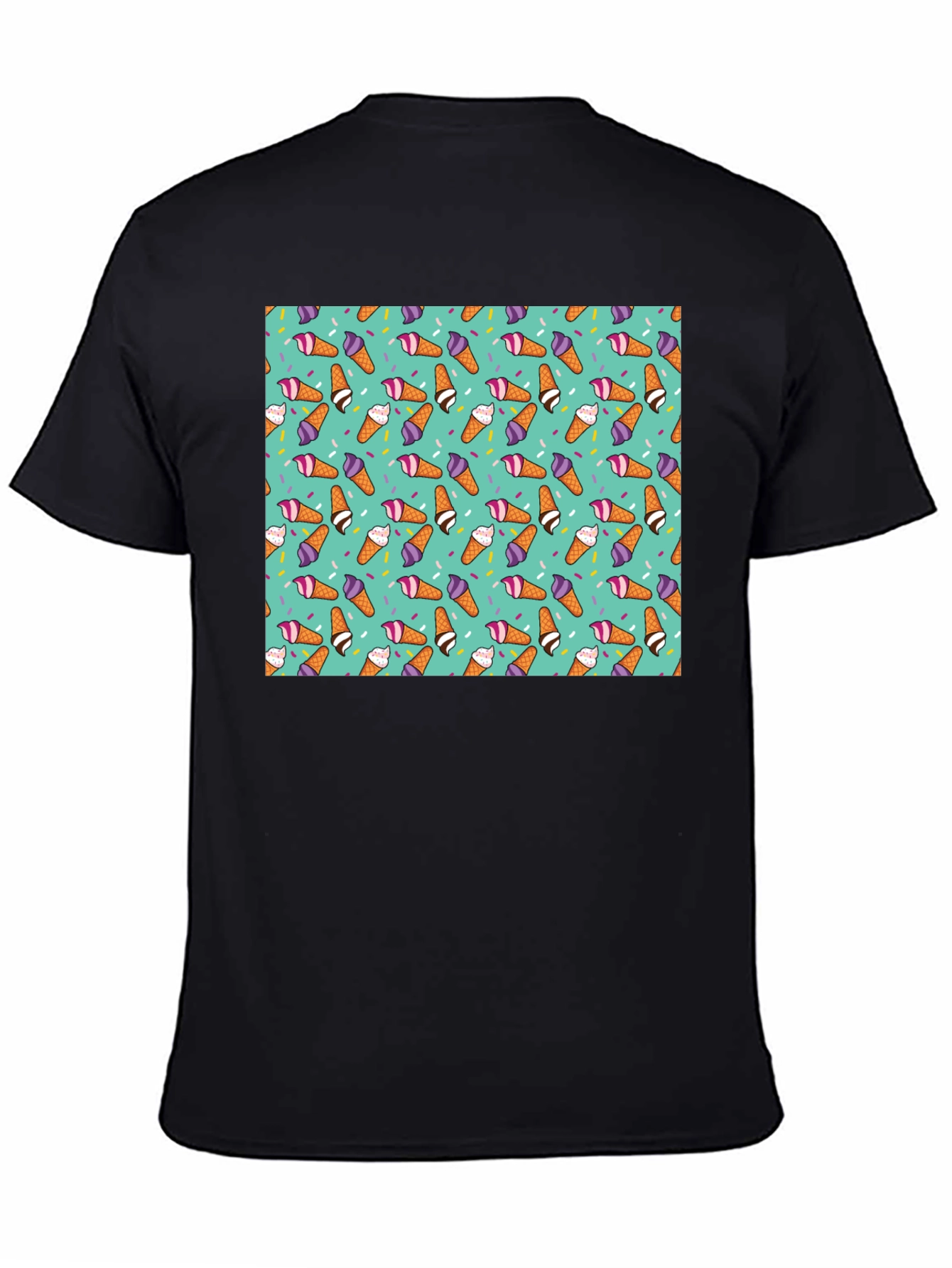 Ice Cream Cone Pattern T-Shirt