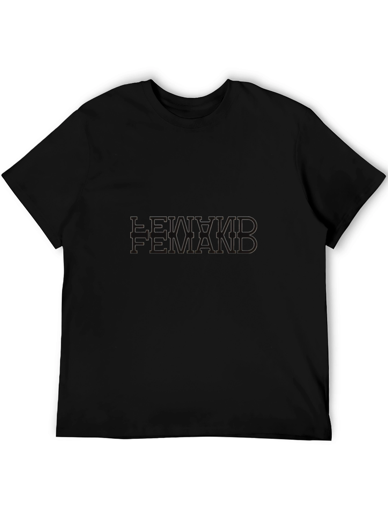 Black Graphic Tee:  LEWMKID FEMAKID Design