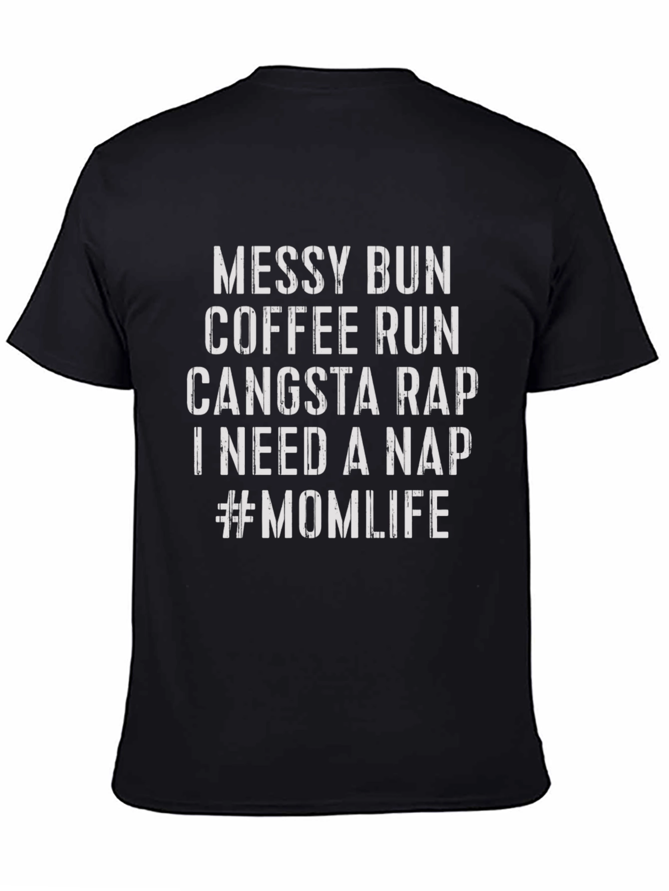 Mom Life Graphic Tee - Messy Bun Coffee Run