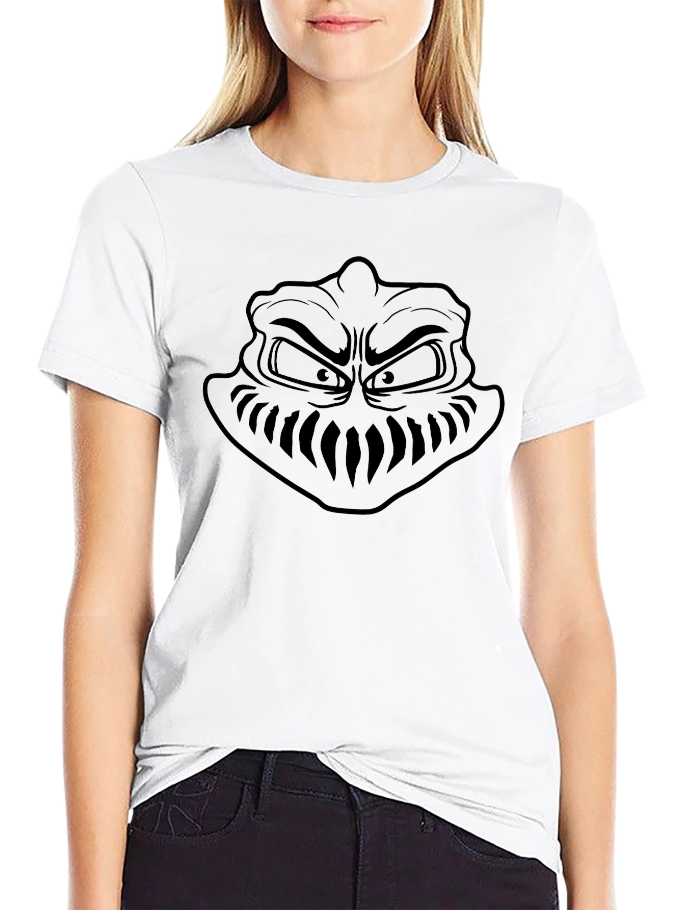 Grinch Graphic T-Shirt - Black Cotton Tee