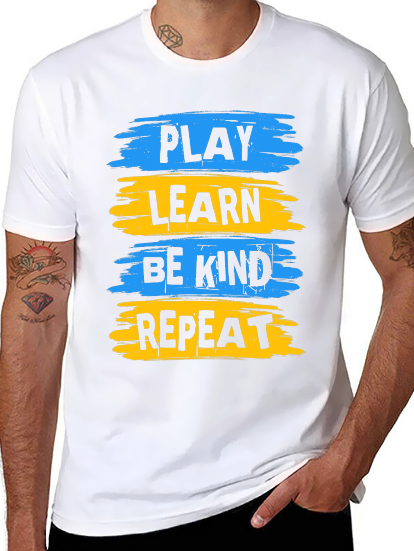 Play Learn Be Kind Repeat Graphic Tee