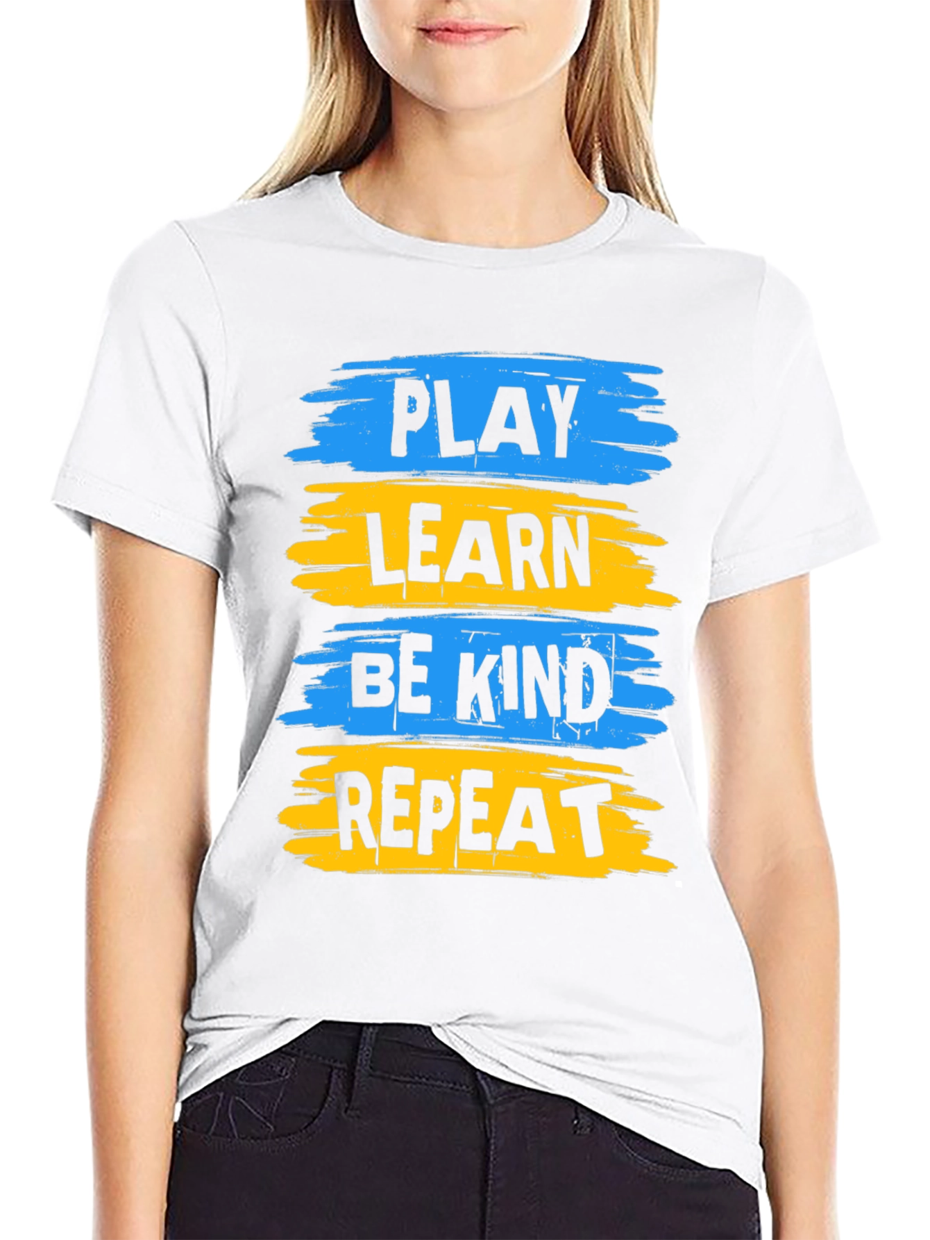 Play Learn Be Kind Repeat Graphic Tee