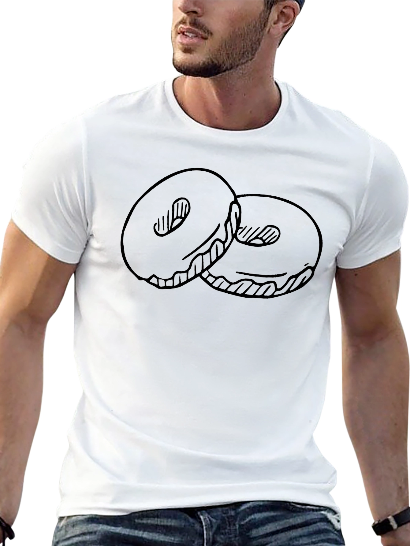Donut Graphic T-Shirt - Unisex Crew Neck Tee