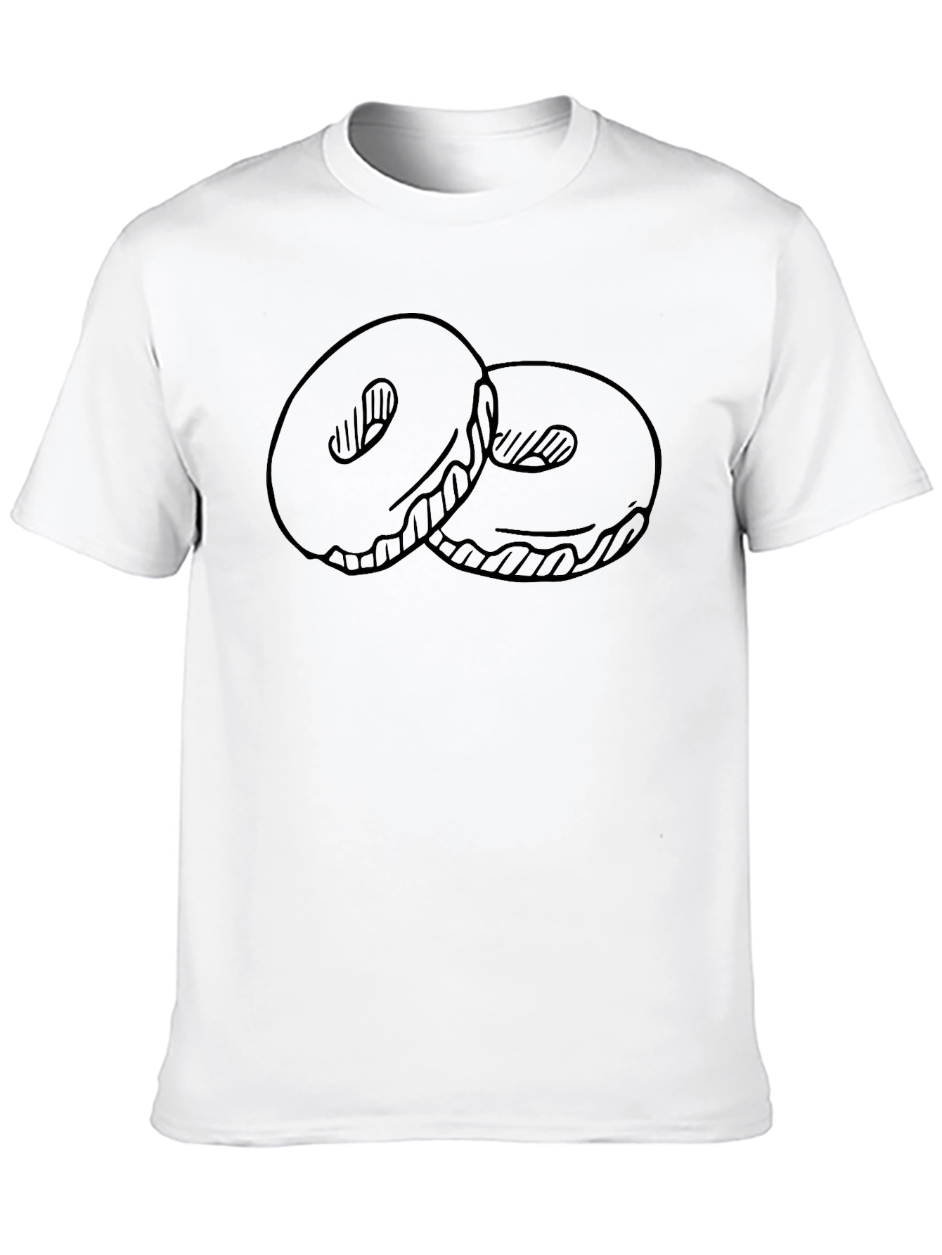 Donut Graphic T-Shirt - Unisex Crew Neck Tee