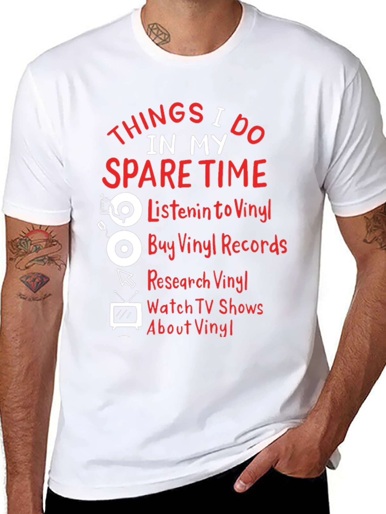 Vinyl Lover T-Shirt: Spare Time Hobbies