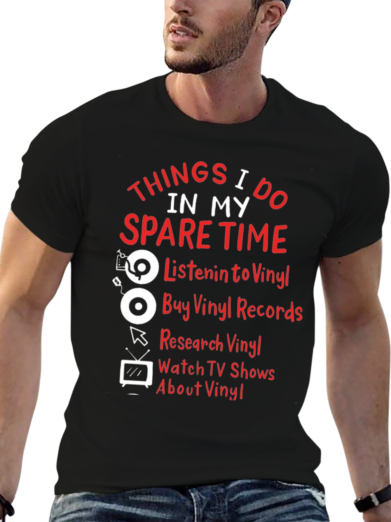 Vinyl Lover T-Shirt: Spare Time Hobbies