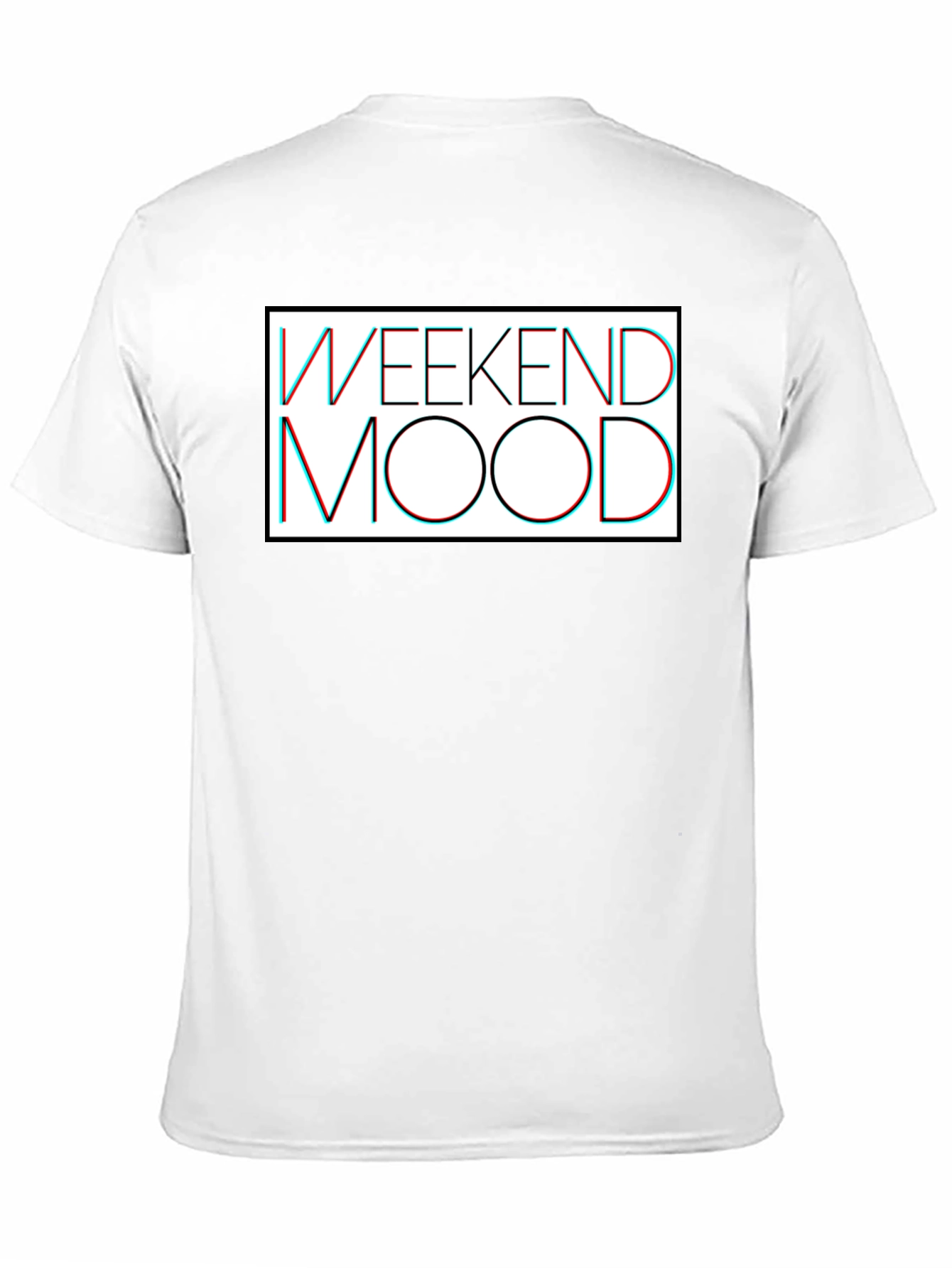 Weekend Mood Graphic Tee - Casual Black T-Shirt