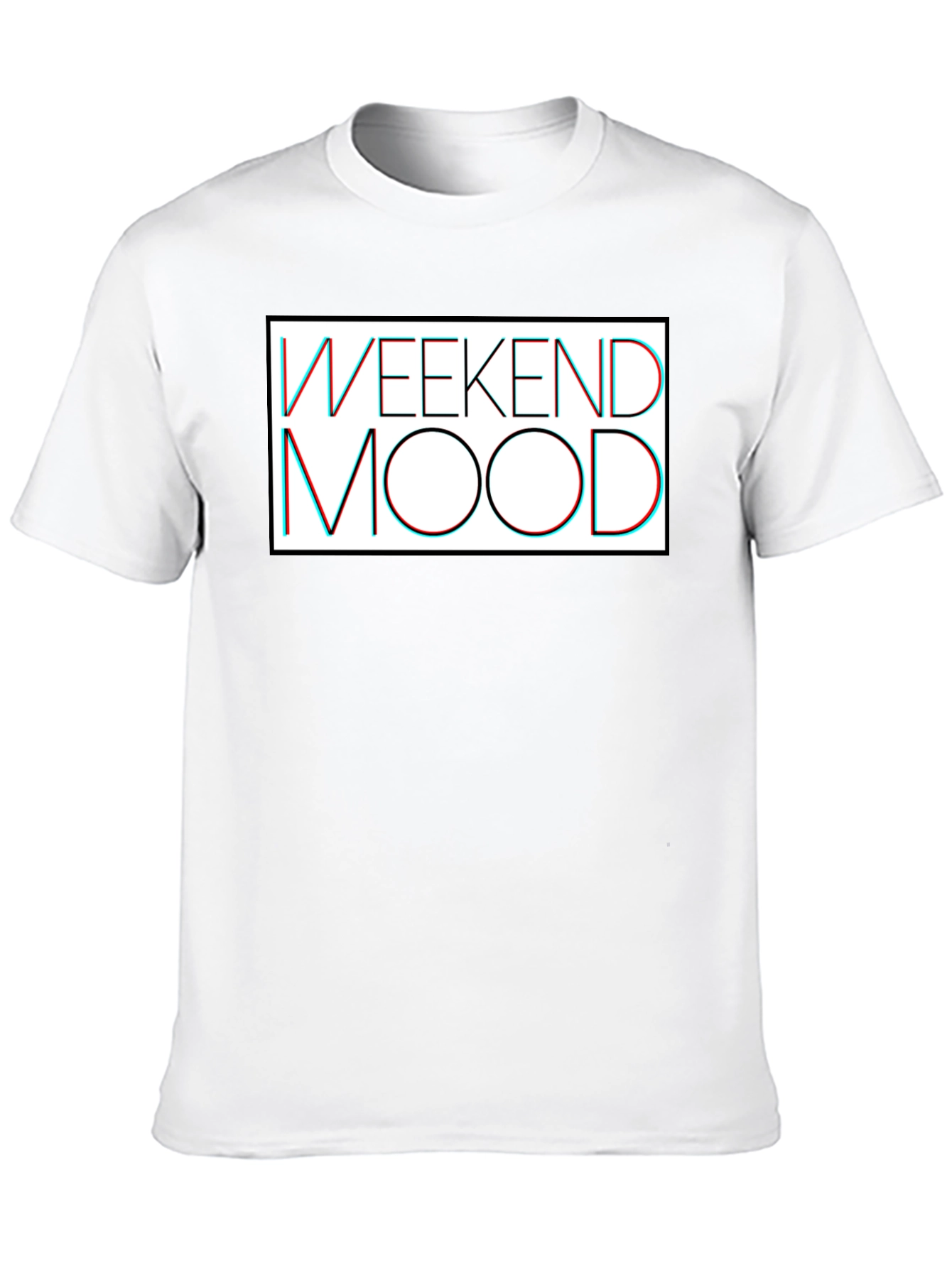 Weekend Mood Graphic Tee - Casual Black T-Shirt