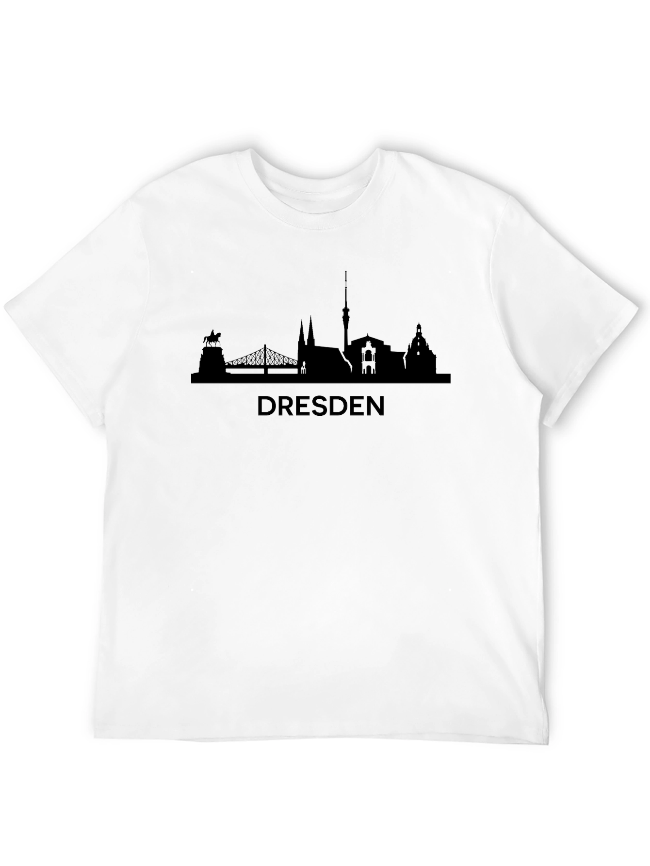 Dresden Skyline Graphic Tee - City Silhouette Shirt