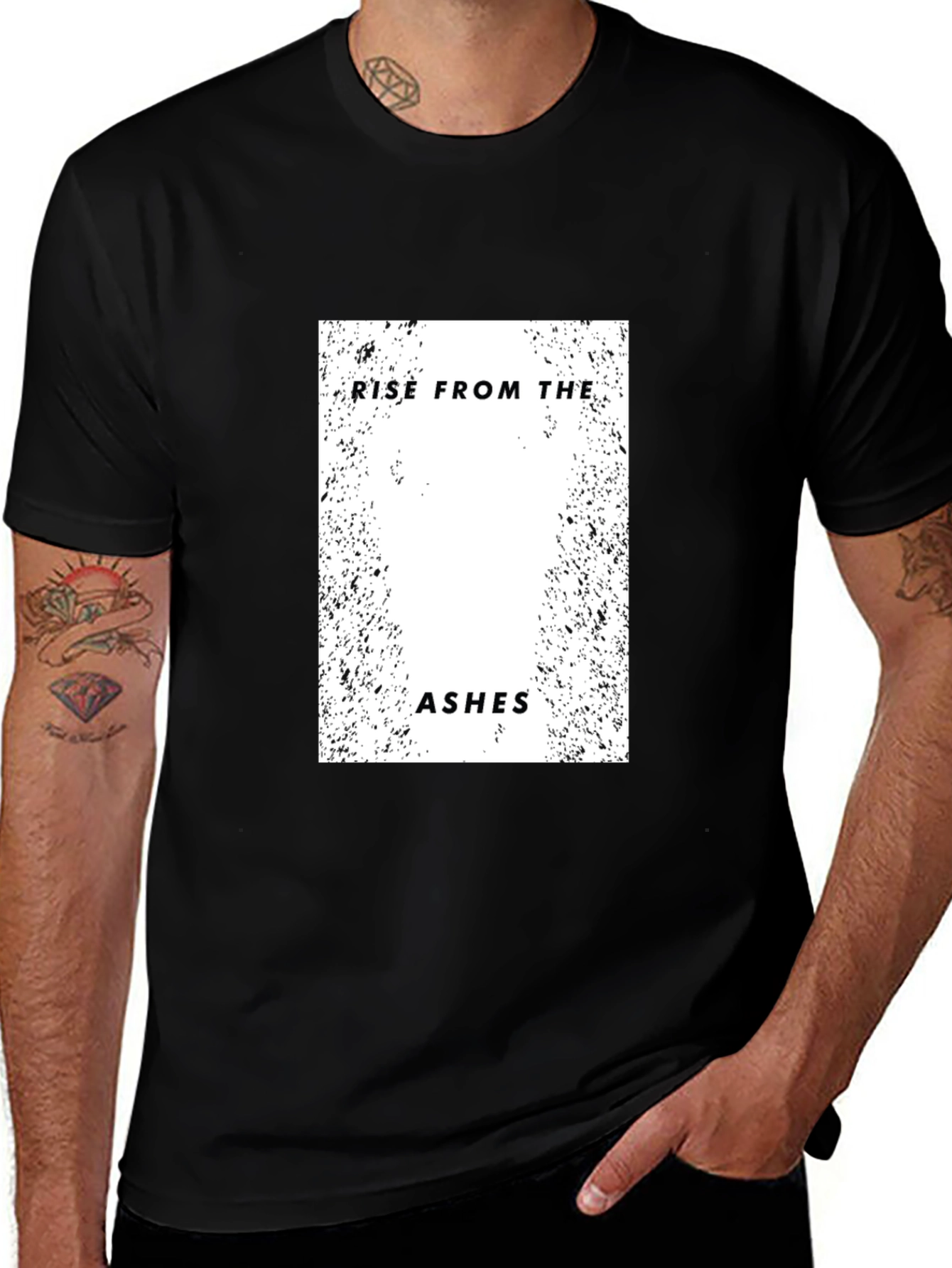 Rise From The Ashes Black Graphic Tee
