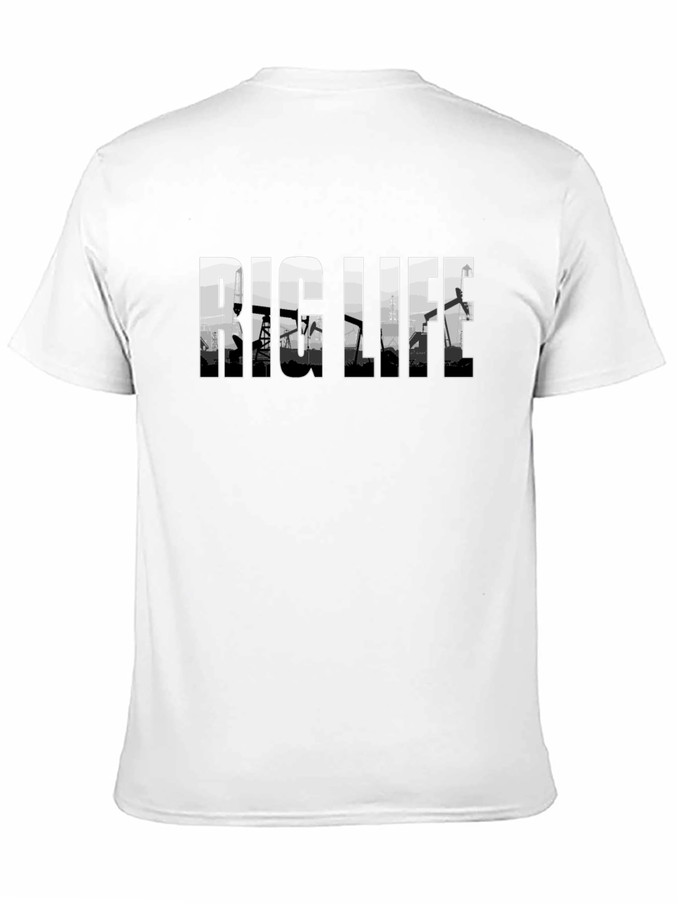 Rig Life T-Shirt - Black Oilfield Tee