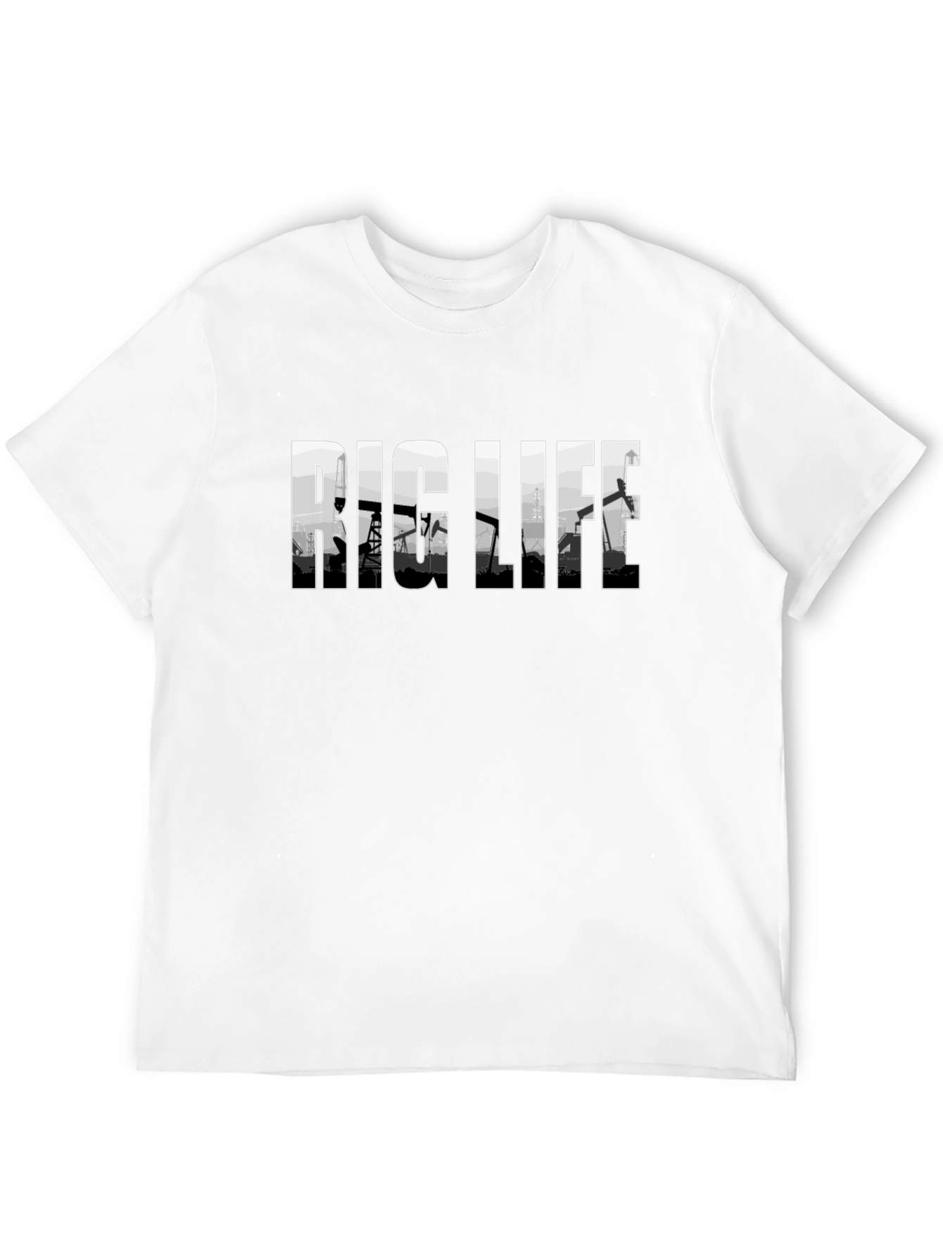 Rig Life T-Shirt - Black Oilfield Tee