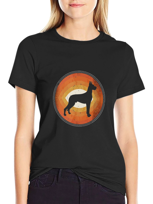 Doberman Silhouette Graphic T-Shirt
