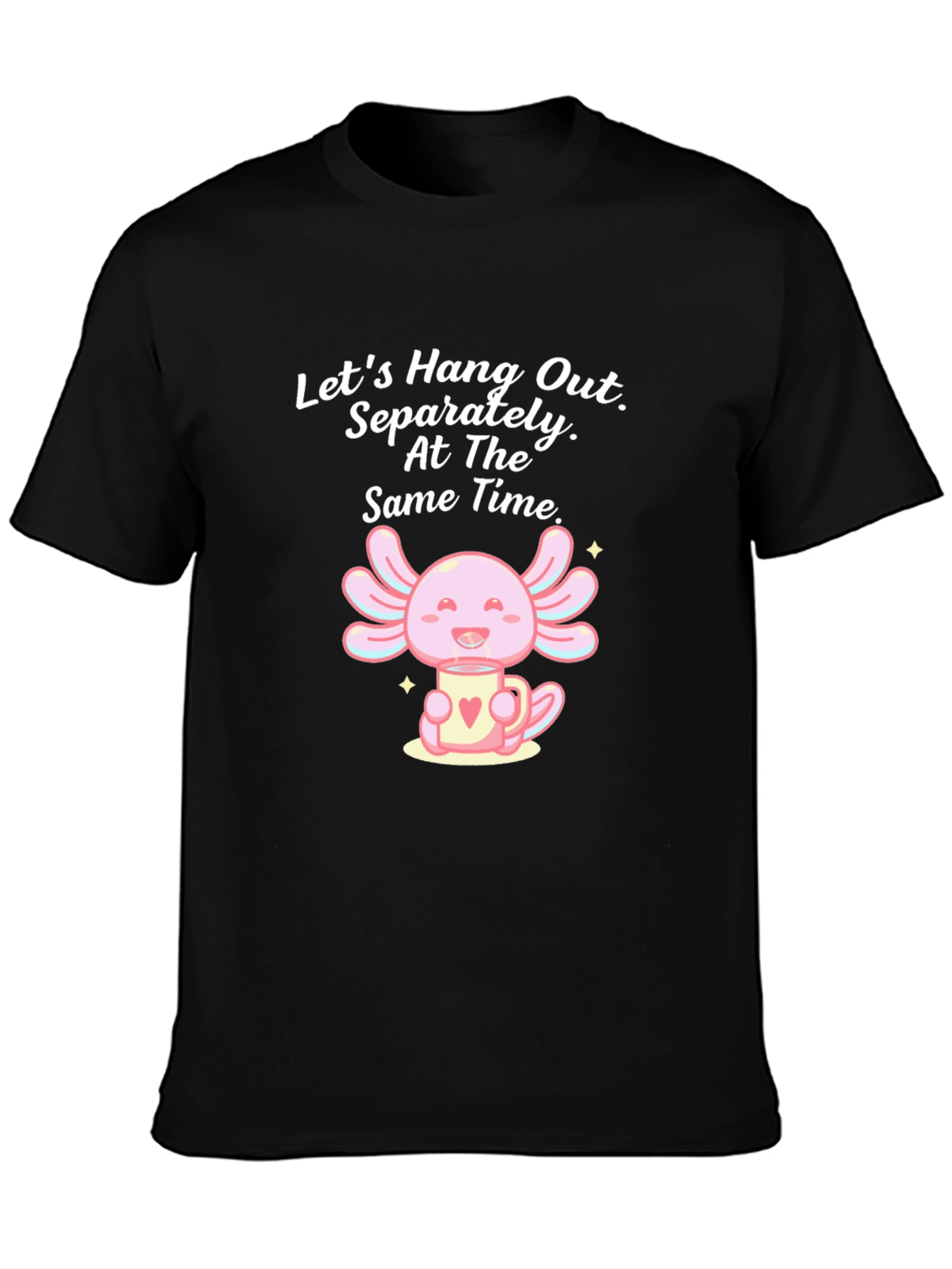 Cute Axolotl in Mug Graphic Tee