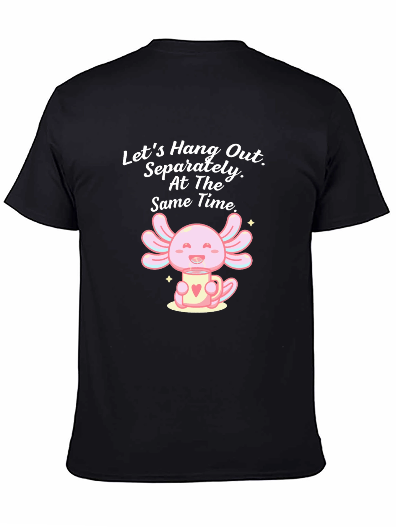 Cute Axolotl in Mug Graphic Tee