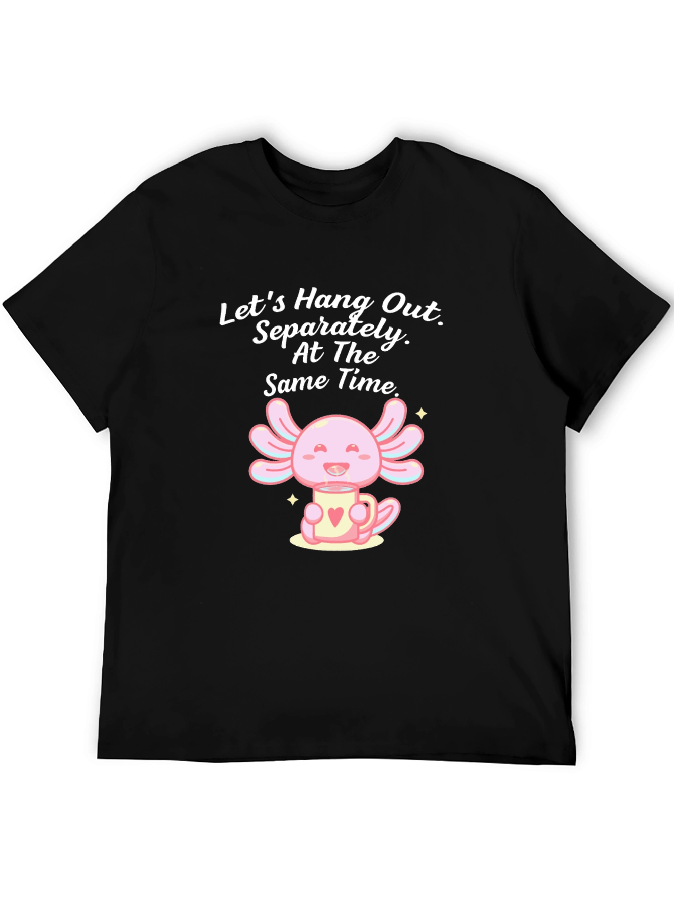 Cute Axolotl in Mug Graphic Tee
