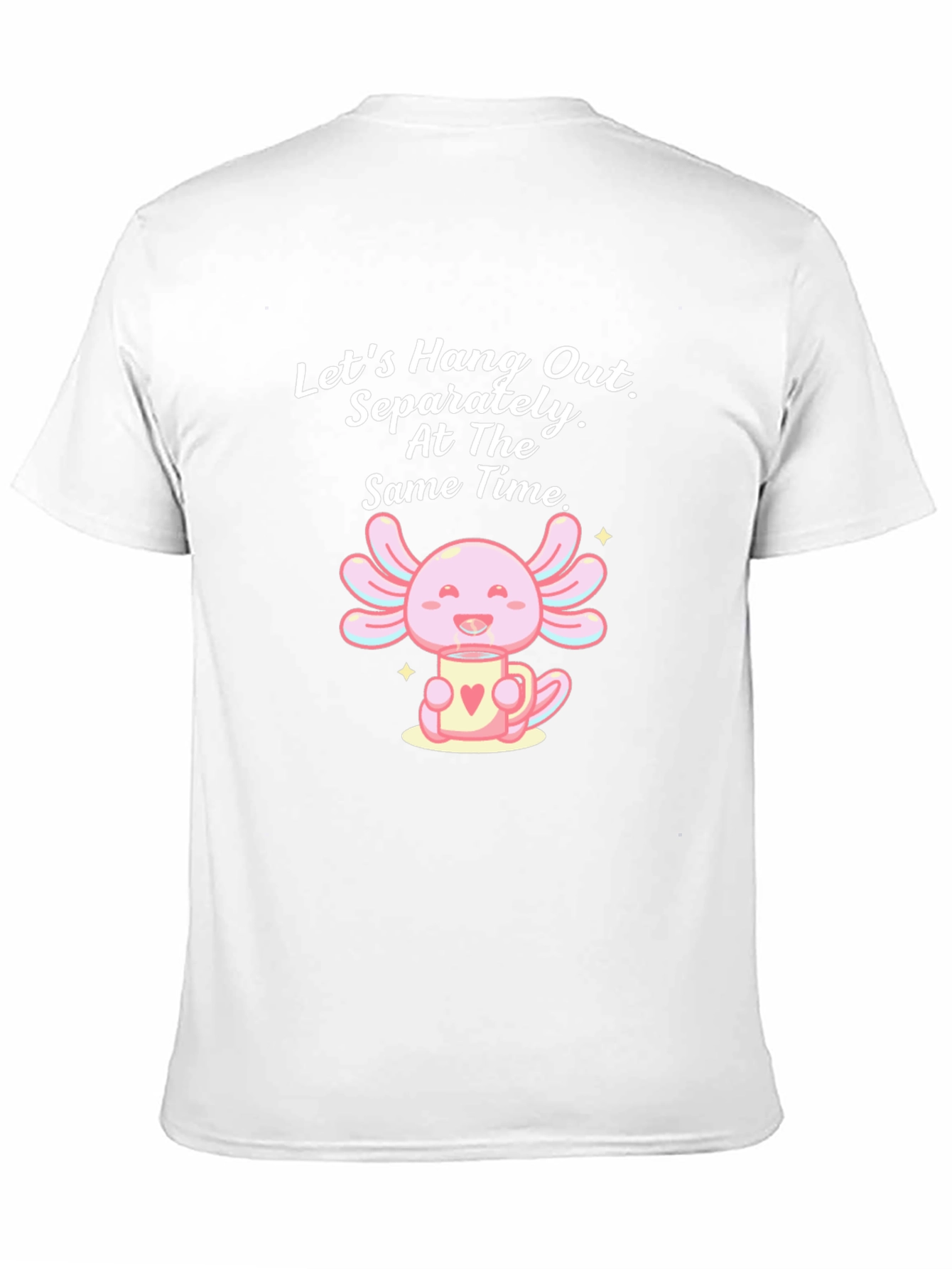 Cute Axolotl in Mug Graphic Tee