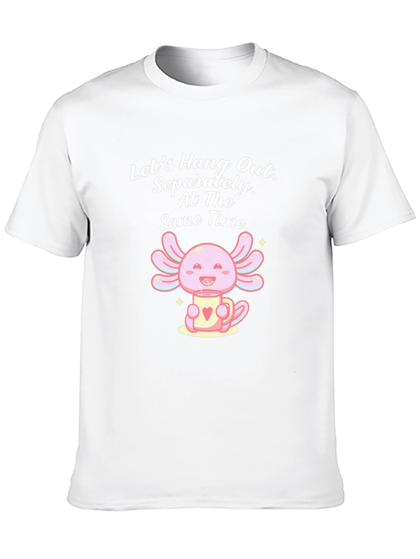 Cute Axolotl in Mug Graphic Tee