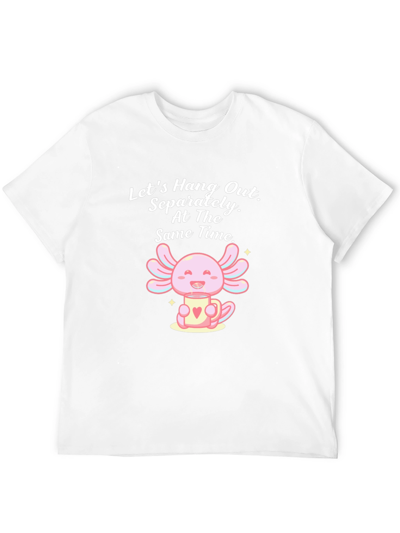Cute Axolotl in Mug Graphic Tee