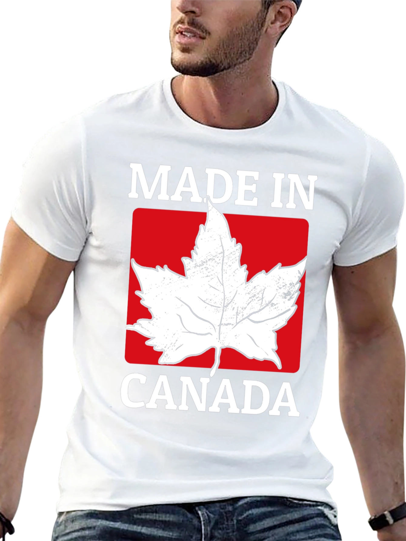 Made in Canada Maple Leaf Graphic T-Shirt