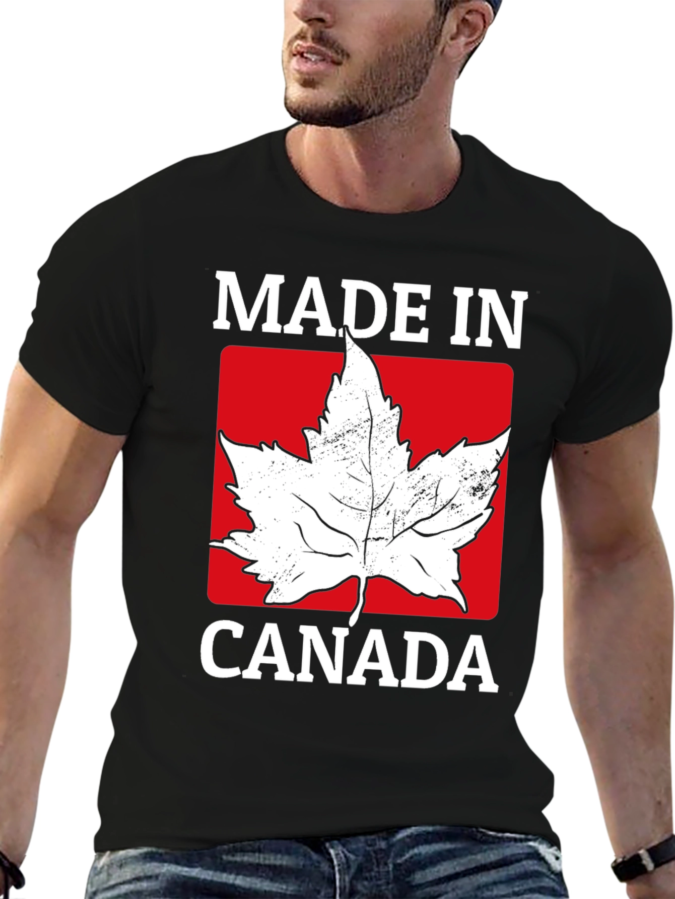 Made in Canada Maple Leaf Graphic T-Shirt