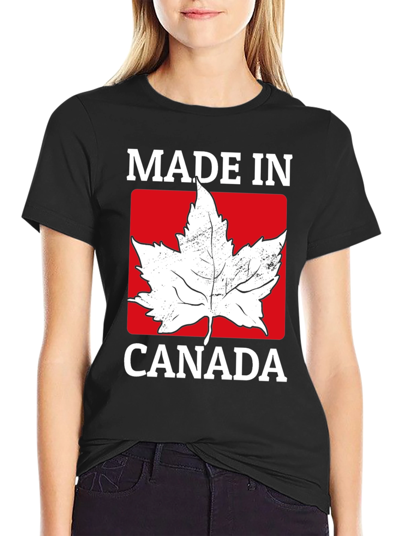 Made in Canada Maple Leaf Graphic T-Shirt