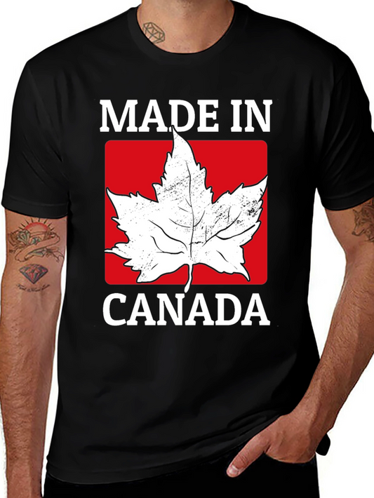 Made in Canada Maple Leaf Graphic T-Shirt