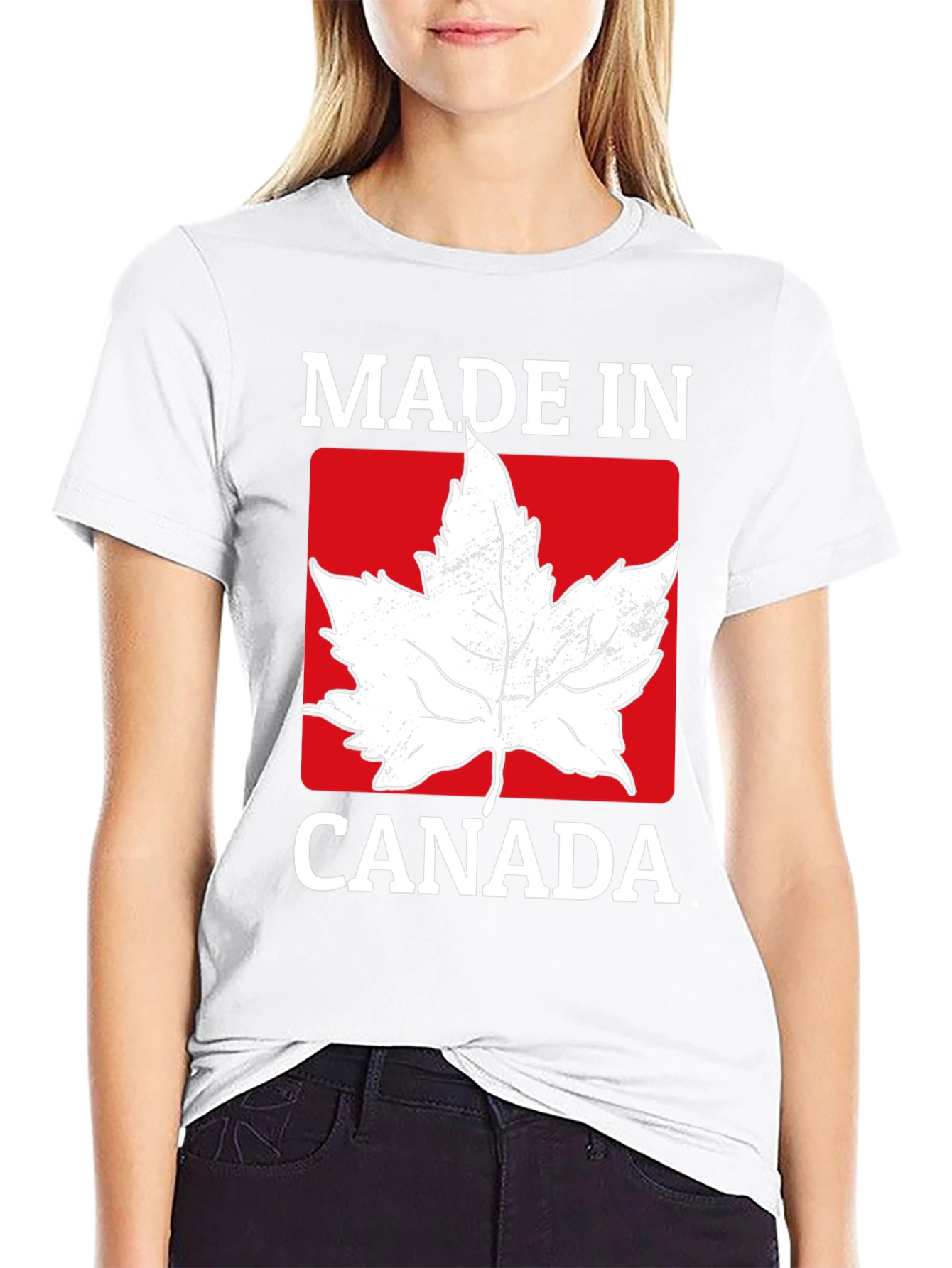 Made in Canada Maple Leaf Graphic T-Shirt