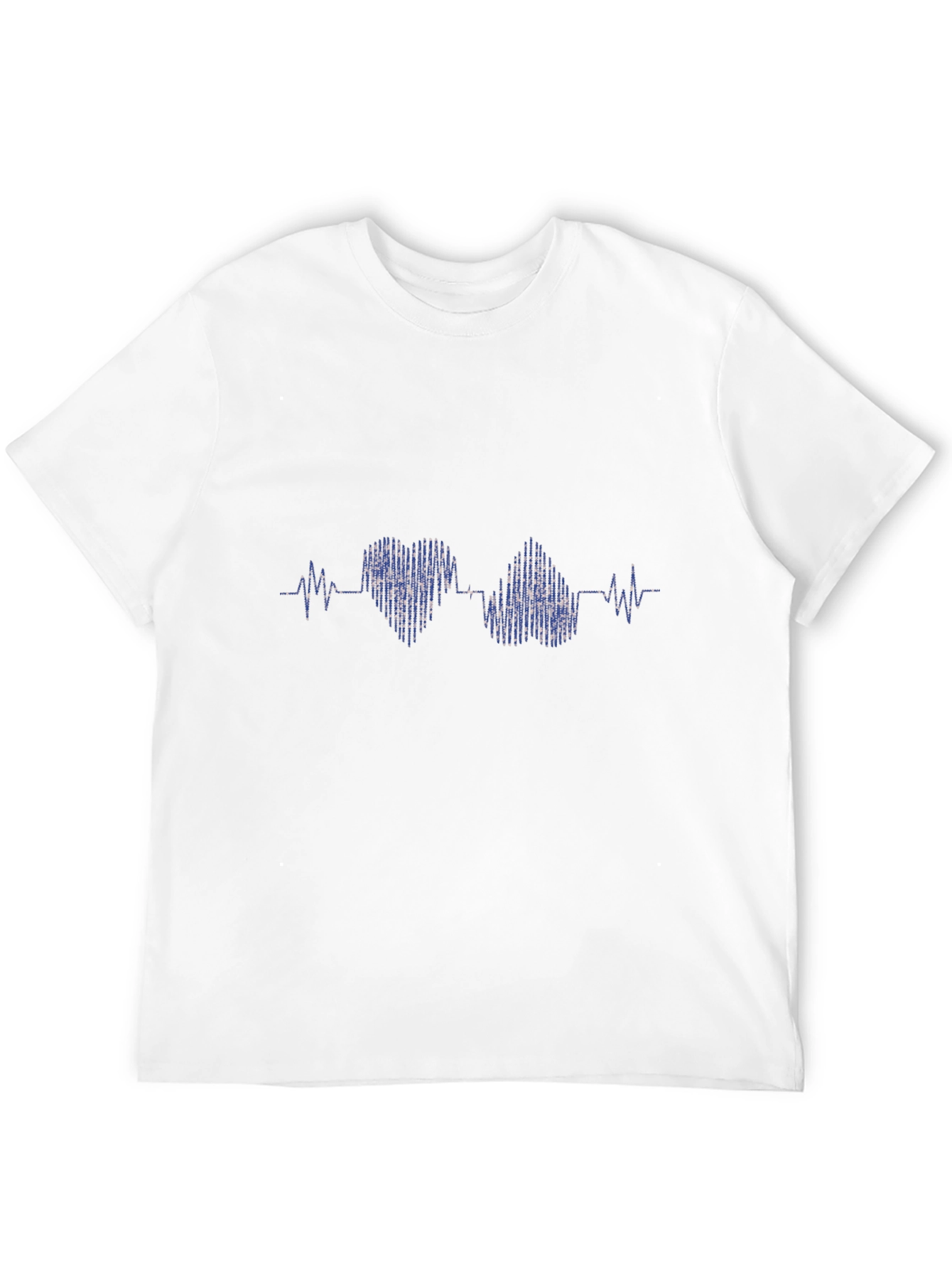 Heartbeat Heart Love T-Shirt - Black