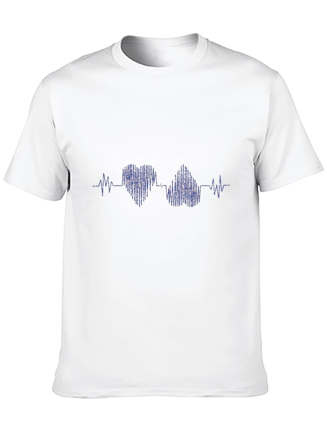Heartbeat Heart Love T-Shirt - Black