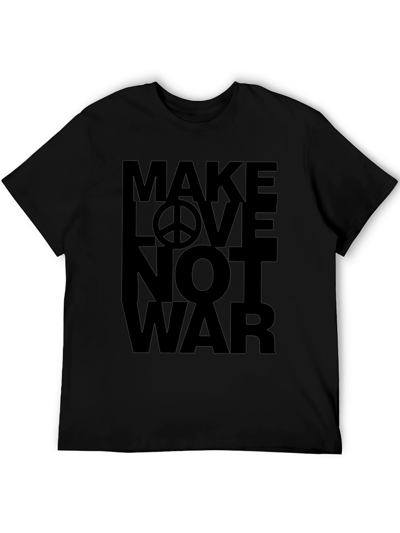 Make Love Not War T-Shirt - Peace Symbol Tee