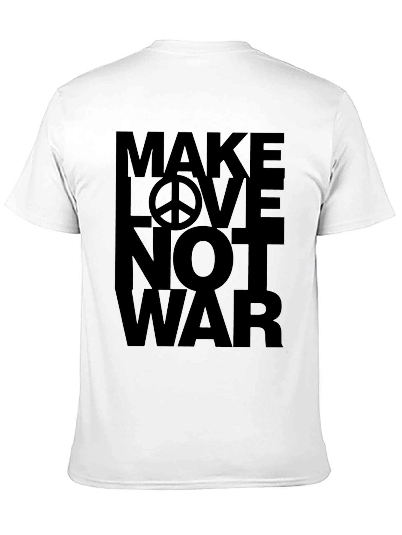 Make Love Not War T-Shirt - Peace Symbol Tee