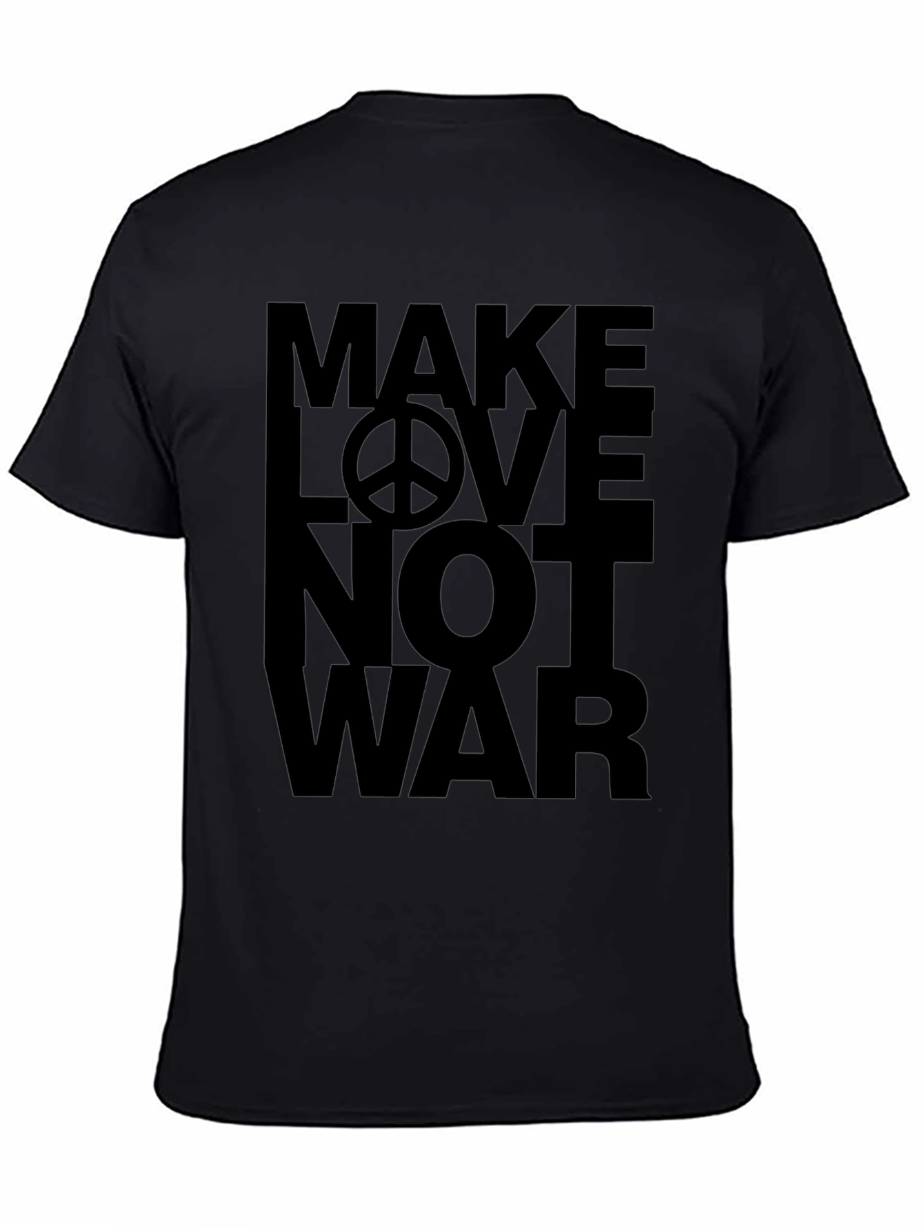 Make Love Not War T-Shirt - Peace Symbol Tee