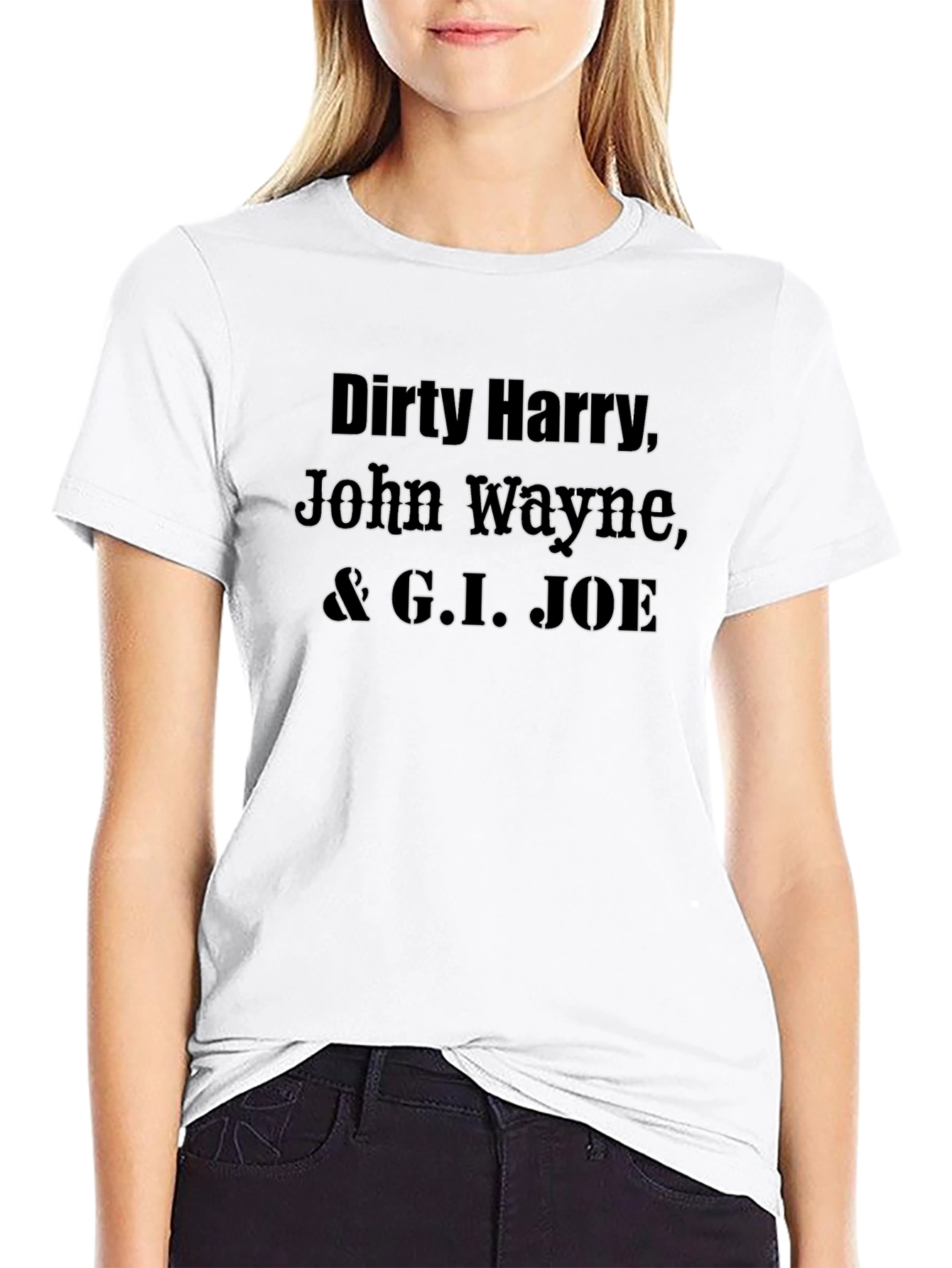 Dirty Harry John Wayne & G.I. JOE T-Shirt