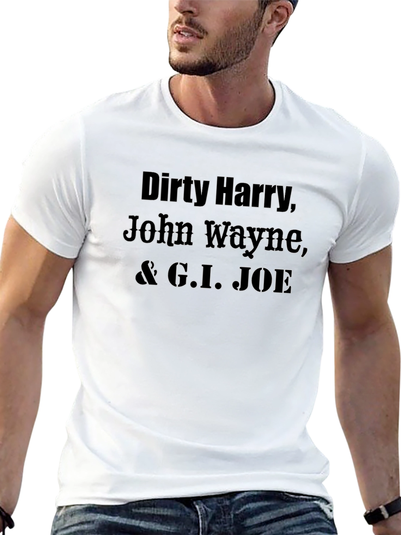 Dirty Harry John Wayne & G.I. JOE T-Shirt