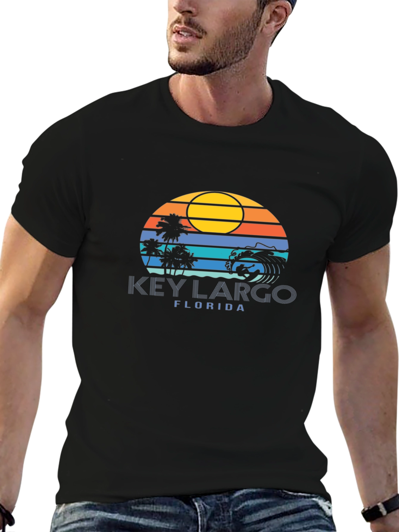 Key Largo Florida T-Shirt - Beach Sunset Tee