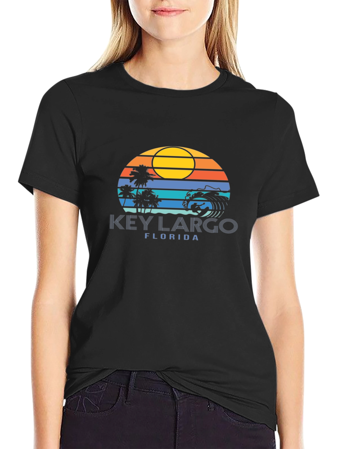 Key Largo Florida T-Shirt - Beach Sunset Tee