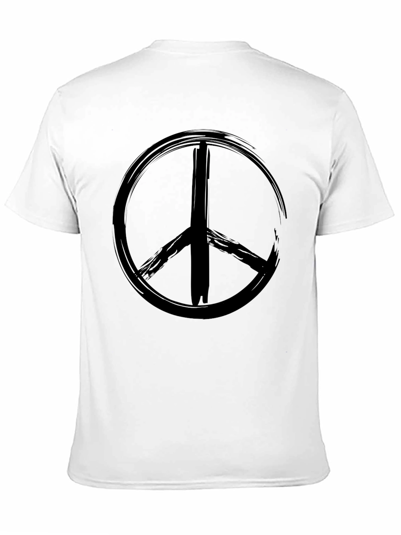 Grunge Peace Sign Black T-Shirt
