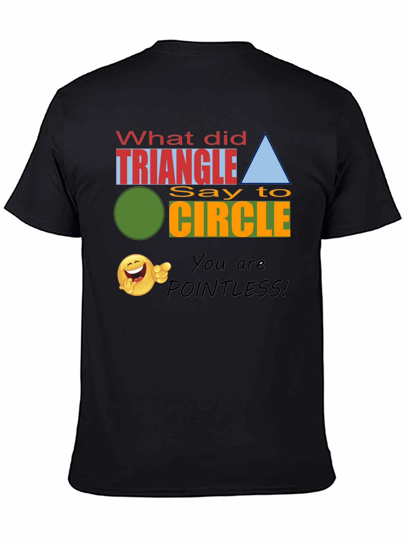 Funny Geometry Joke T-Shirt - Triangle Pointless!