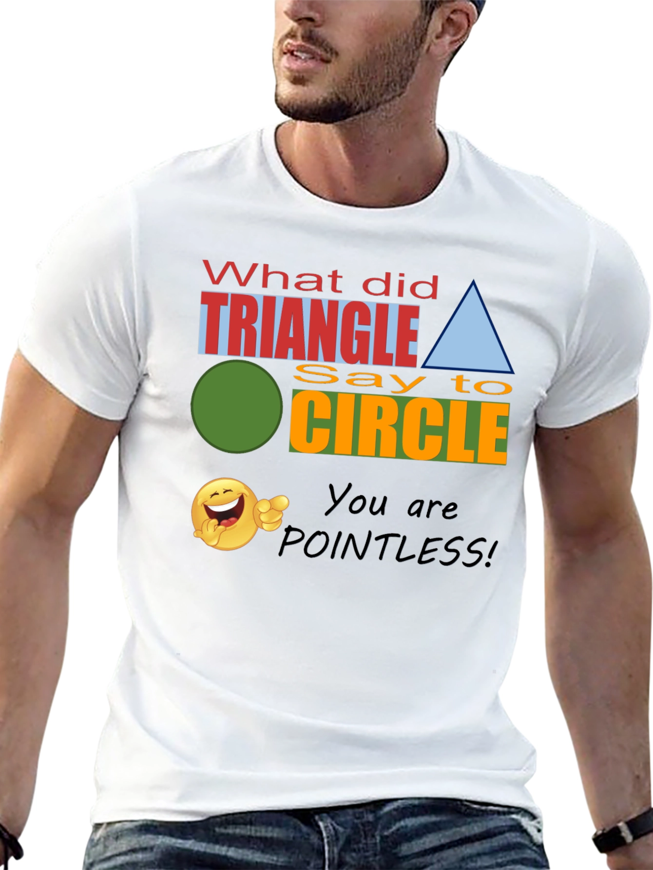 Funny Geometry Joke T-Shirt - Triangle Pointless!