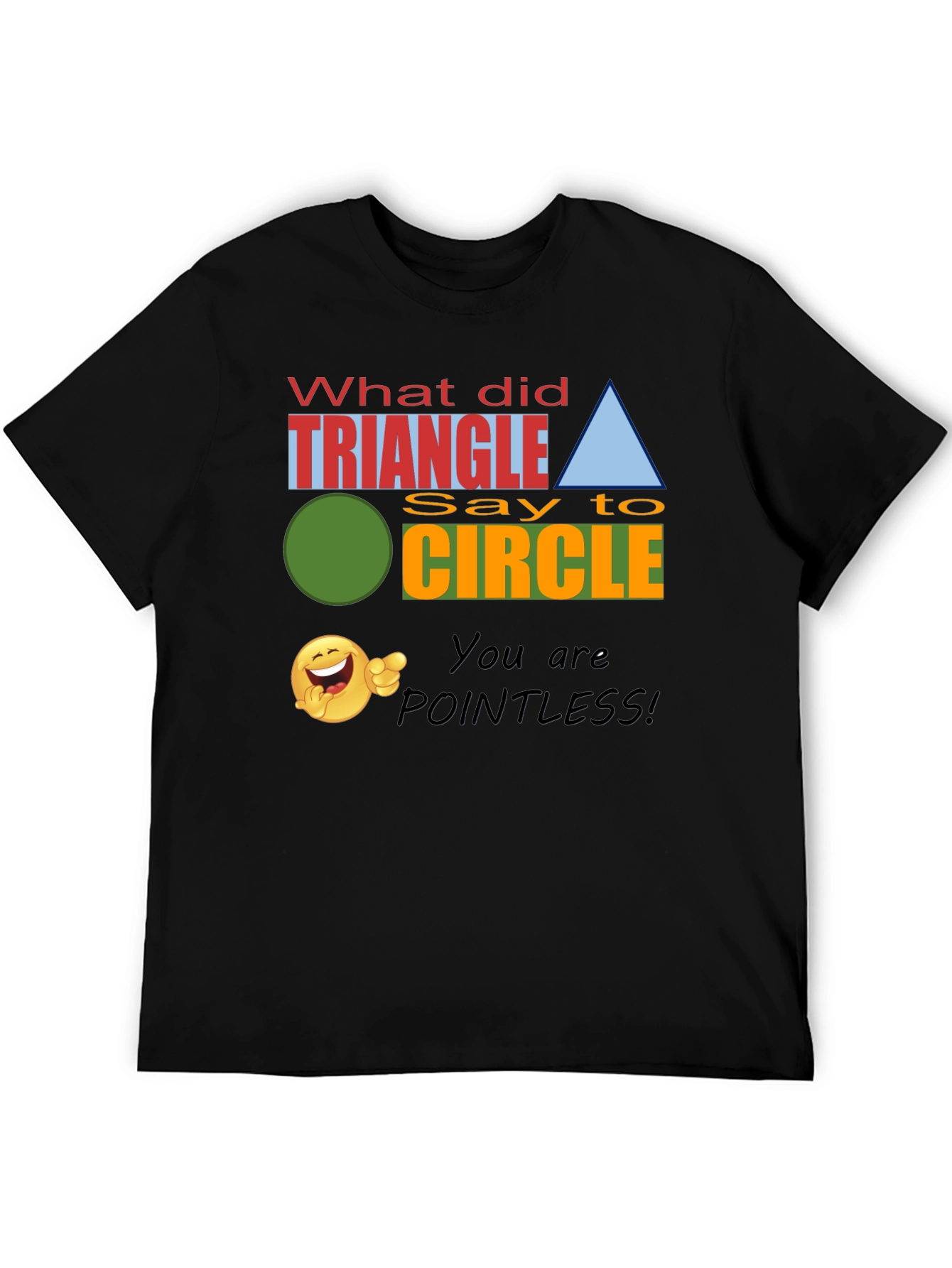 Funny Geometry Joke T-Shirt - Triangle Pointless!